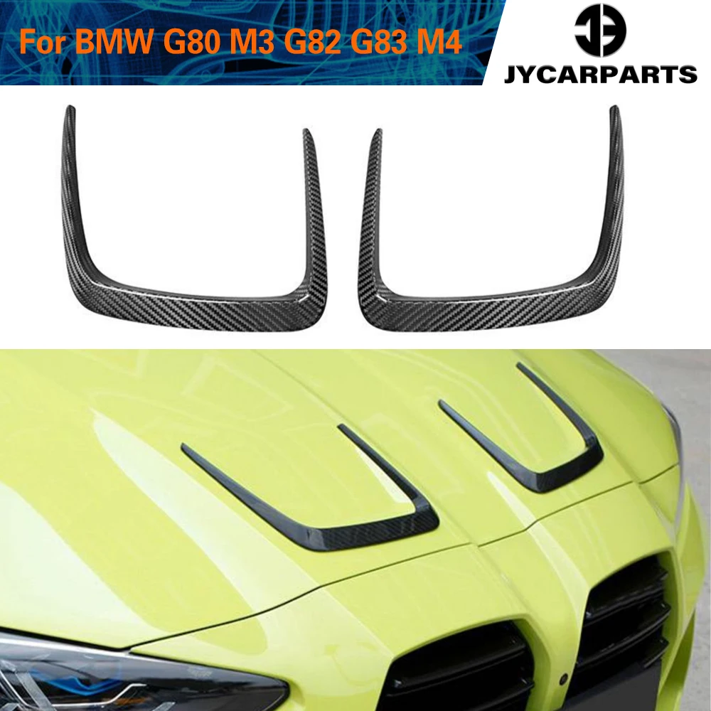 

Car Front Engine Air Vent Covers Trims For BMW 4 Series G82 2021 2022 Car Engine Air Intake Fender Vents Cover Trim Dry Carbon