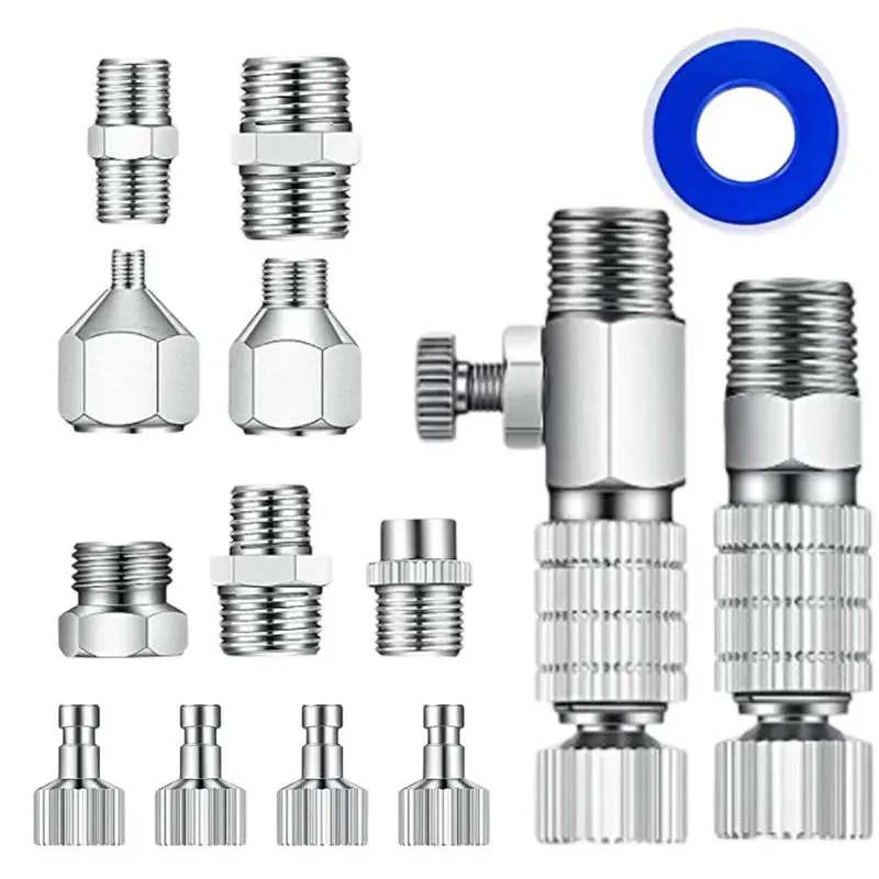 Airbrush Adapter Set Disconnect Adapter Kit Airbrush Fittings Airbrush Fittings 1/8 Connectors Quick Release Copper Connector
Airbrush Adapter Set Disconnect Adapter Kit Airbrush Fittings Airbrush Fittings 1/8 Connectors Quick Release Copper Connector