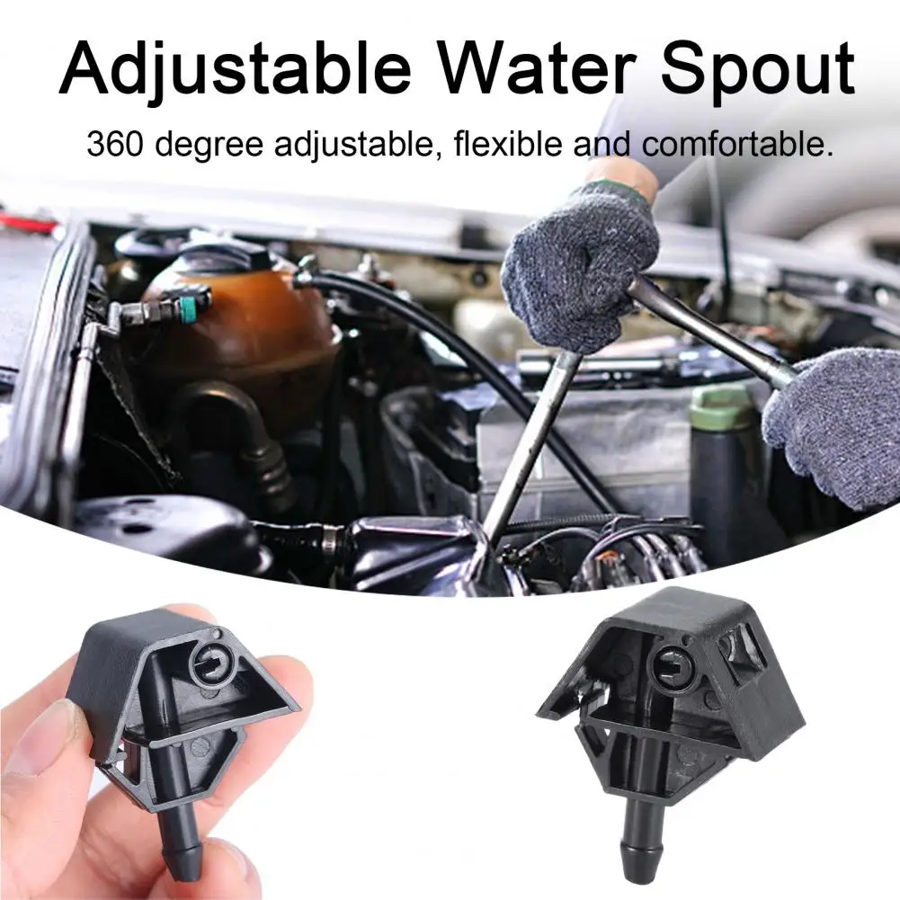 

Water Spout Adjustable Car Front Windshield Wiper Nozzle Easy Installation 360 Degree Spray for Qashqai Safe Water Spout