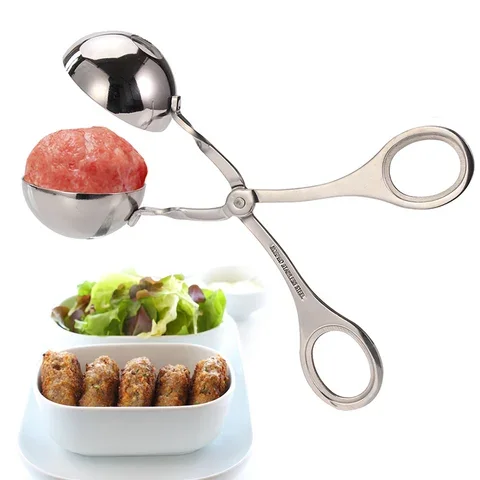 

Stainless Steel Meat Baller, None-Stick Meatball Maker with Detachable Anti-Slip Handles, kitchen accessories