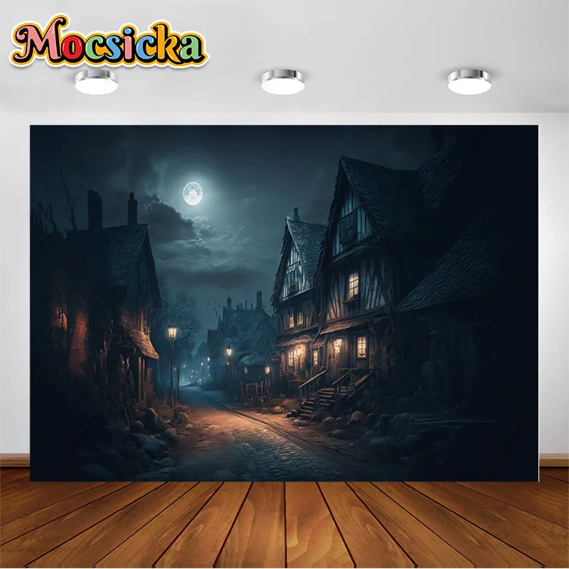 Halloween Backgrounds Scary Cabin in the Forest Full Moon Scary Forest Backdrops For Holiday Portrait Photo Shoots Photocall
Halloween Backgrounds Scary Cabin in the Forest Full Moon Scary Forest Backdrops For Holiday Portrait Photo Shoots Photocall