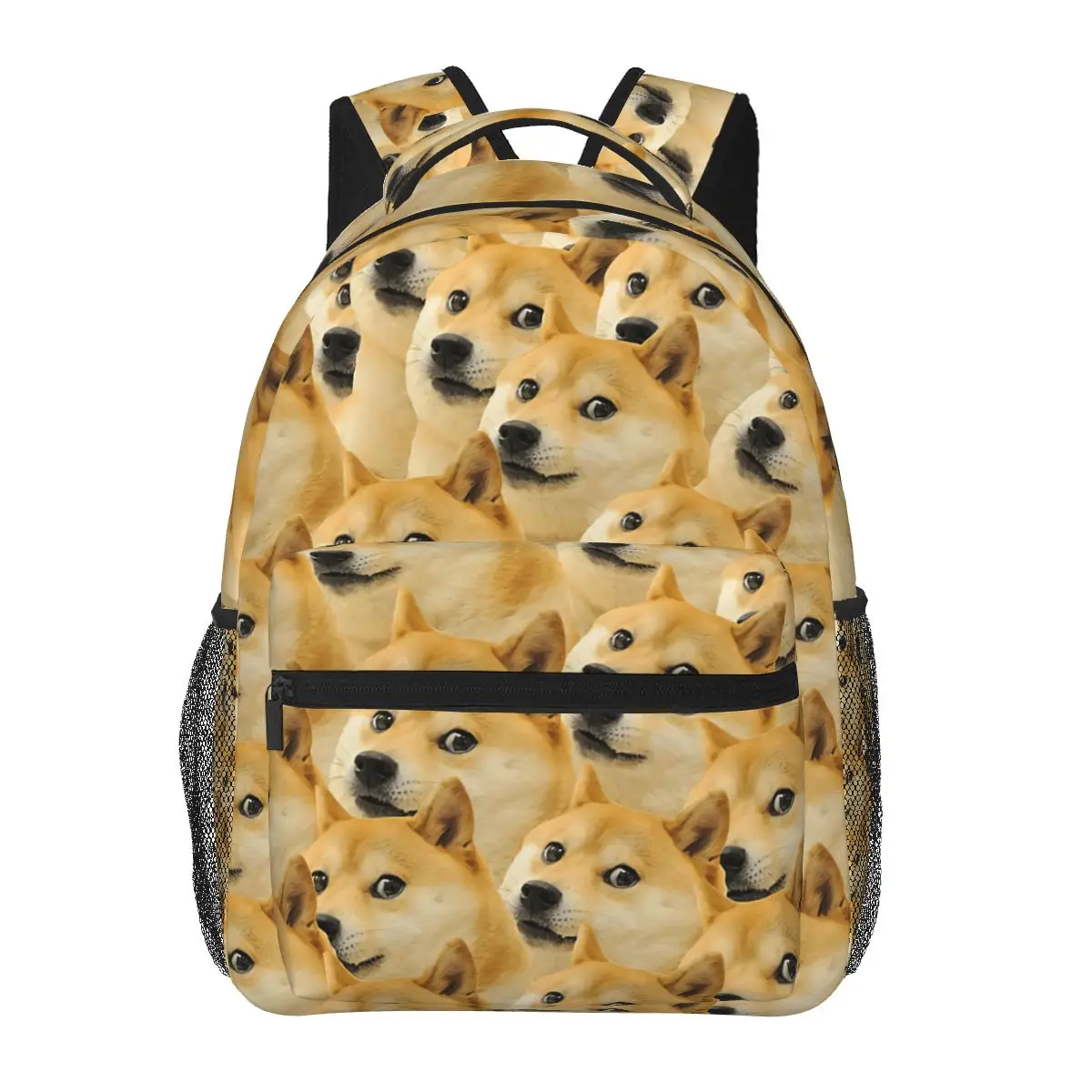 

Doge WOW Pattern Shiba Inu Doggo Dog Meme Backpack for Girls Boys Travel RucksackBackpacks for Teenage school bag