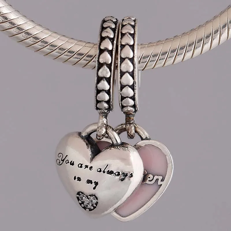 Original Mother And Daughter Hearts With Crystal Pendant Beads Fit 925 Sterling Silver Bead Charm Bracelet DIY Jewelry
Original Mother And Daughter Hearts With Crystal Pendant Beads Fit 925 Sterling Silver Bead Charm Bracelet DIY Jewelry
