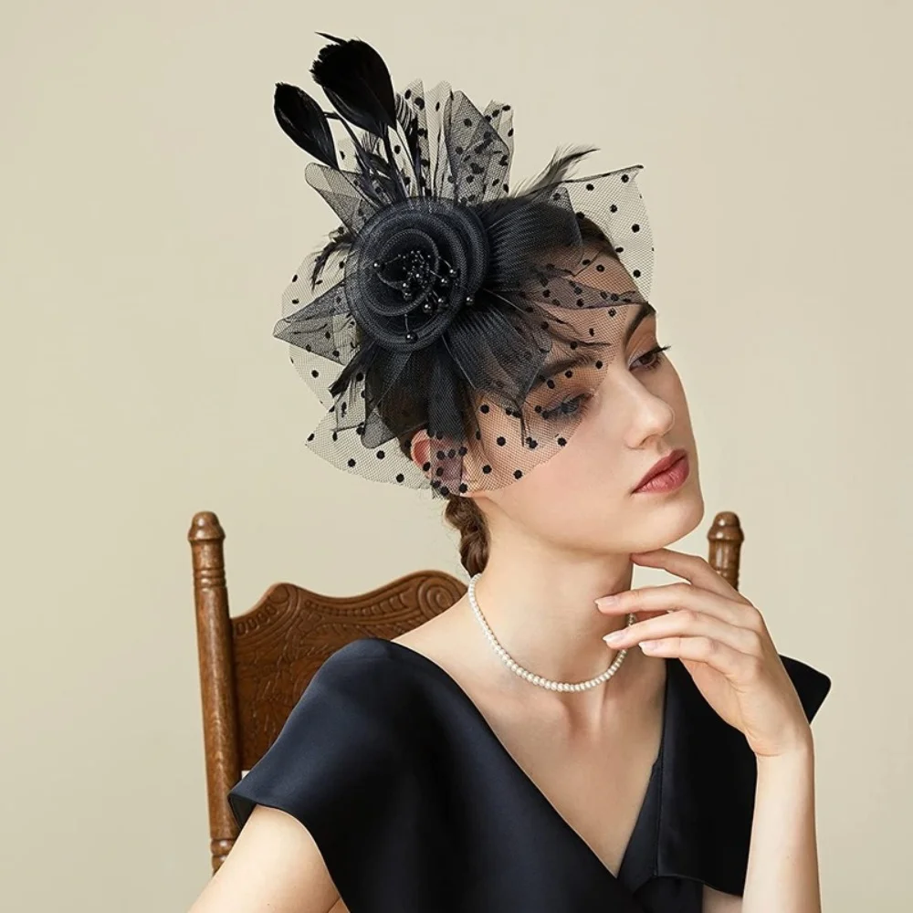 Women's Fascinators Hat Mesh Feather Glamorous Veil Kentucky Derby Hat Cocktail Tea Party Retro Hat Hair Bands Hoop Accessories
Women's Fascinators Hat Mesh Feather Glamorous Veil Kentucky Derby Hat Cocktail Tea Party Retro Hat Hair Bands Hoop Accessories