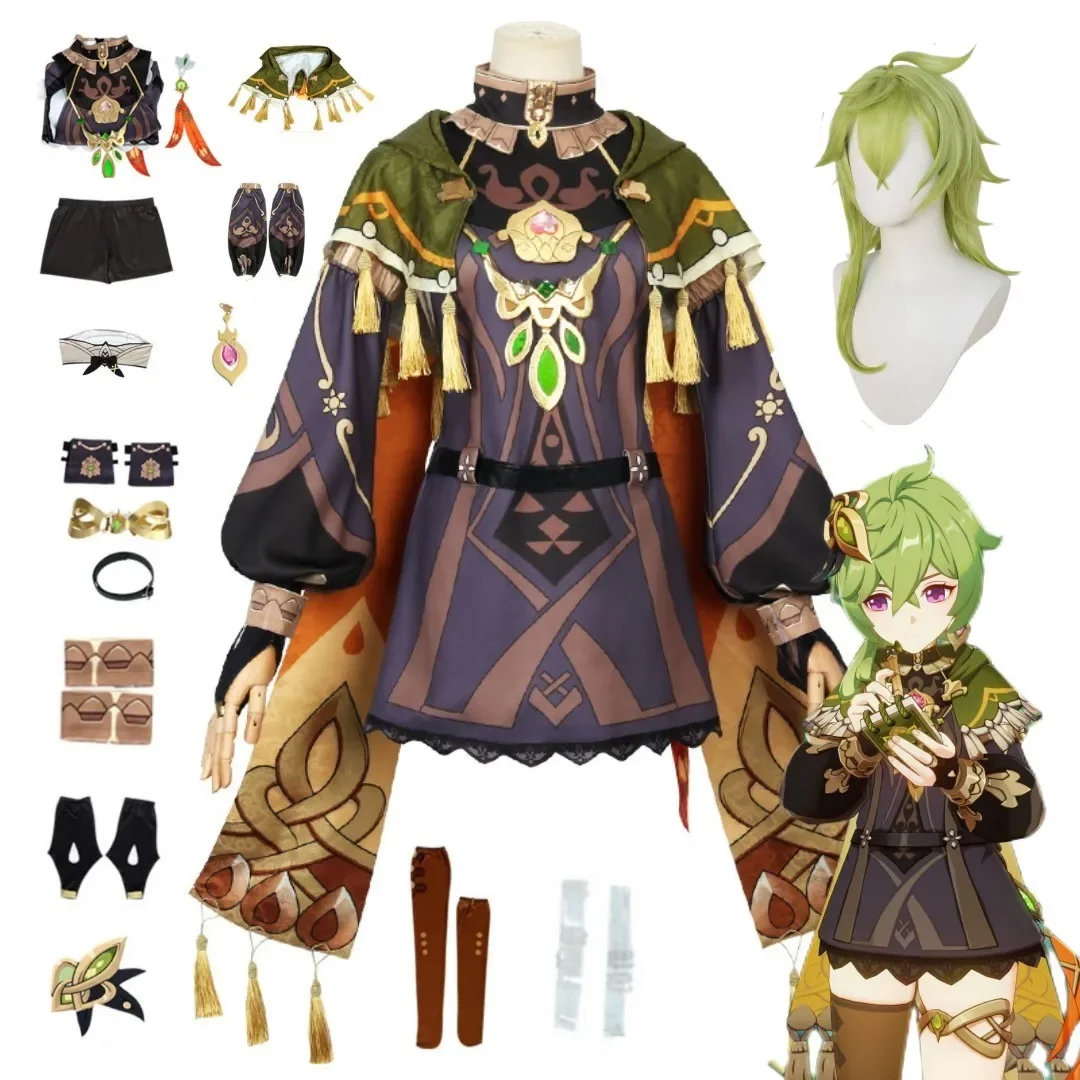 Collei Cosplay Genshin Impact Anime Costume Sumeru Dendro Avidya Forest Ranger Trainee Dress Wig Clothes
Collei Cosplay Genshin Impact Anime Costume Sumeru Dendro Avidya Forest Ranger Trainee Dress Wig Clothes