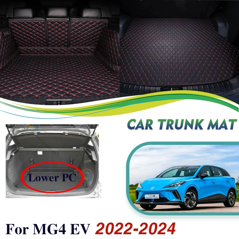 

Роскошные автомобильные коврики для MG4 EV MG 4 EH32 2022 2023 2024, кожаные накладки, коврики для заднего багажника автомобиля, коврики, автомобильные аксессуары, украшение интерьера