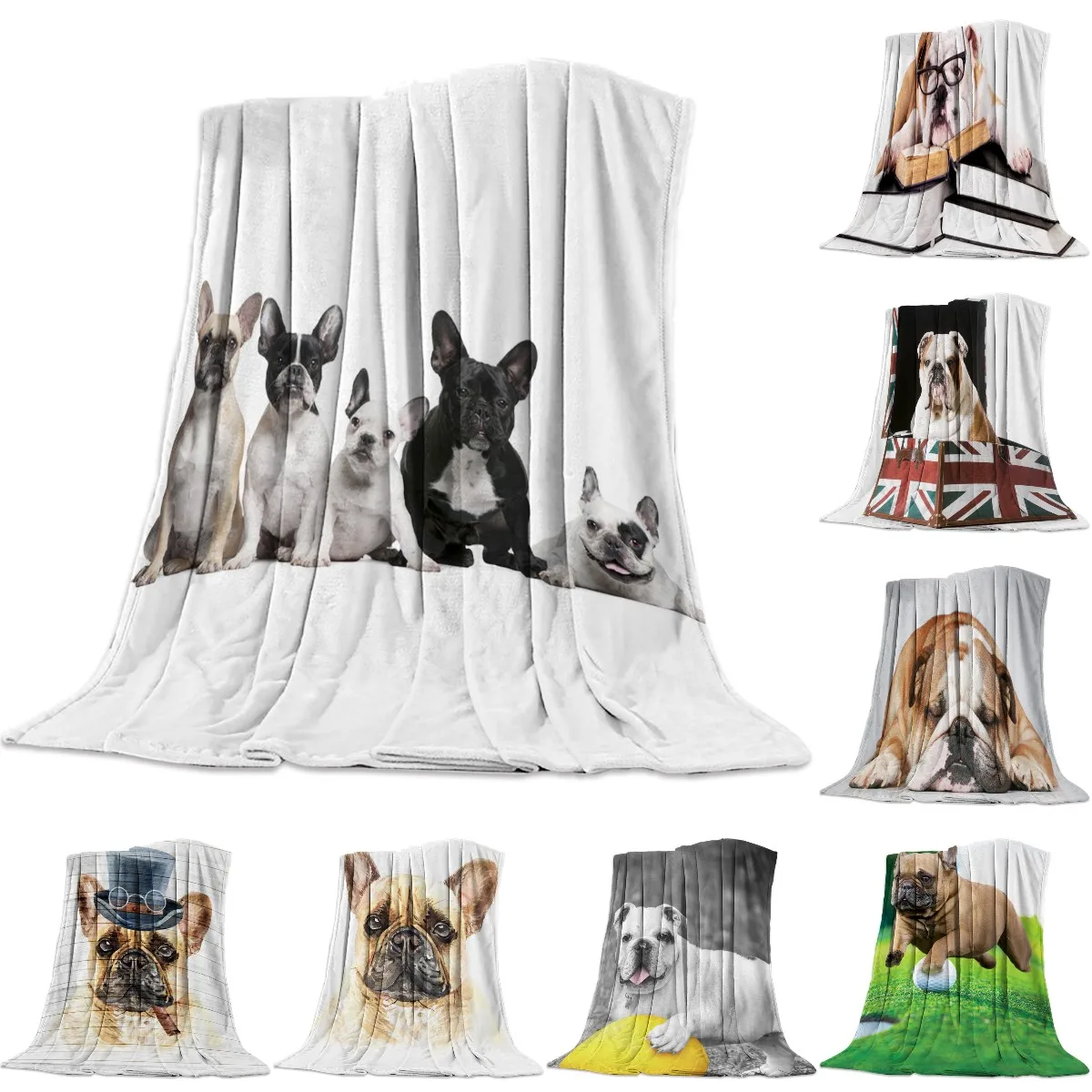 French Bulldog Flannel Blanket for Bed Sofa Portable Soft Fleece Throw Funny Plush Bedspreads Queen King Twin Single Double Size
French Bulldog Flannel Blanket for Bed Sofa Portable Soft Fleece Throw Funny Plush Bedspreads Queen King Twin Single Double Size