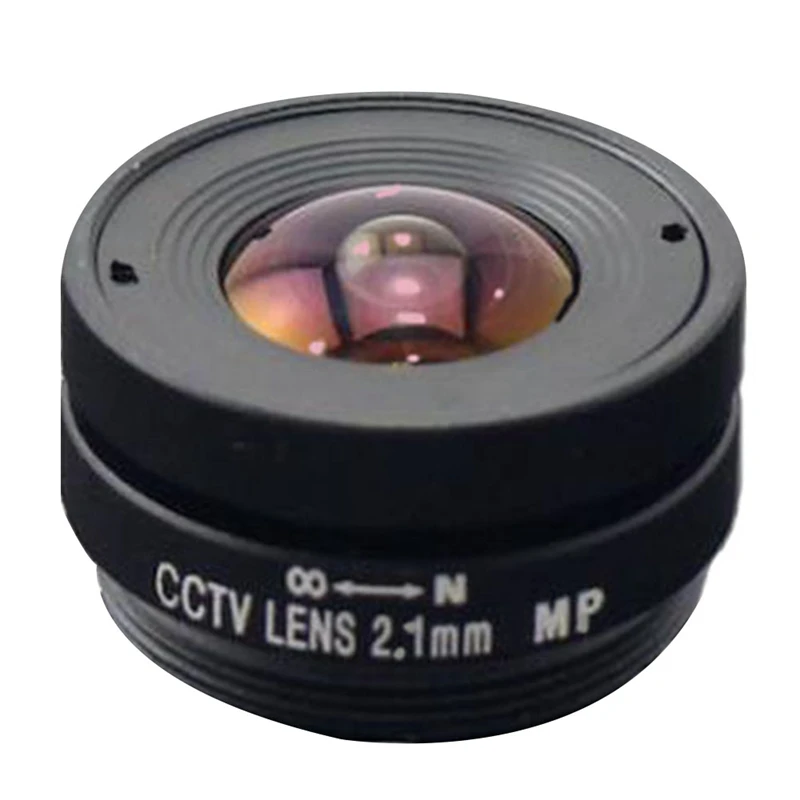 

1 Piece 2.1Mm Wide Angle CS Mount Fixed CCTV Lens 2.1 Mm F1.8 Megapixel Black Plastic For 1/3 Sensor Size Camera