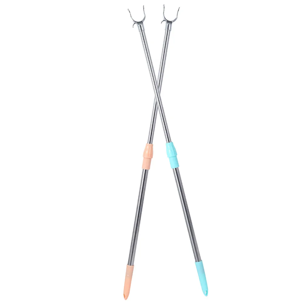 2 Pcs Clothes Pole Reach Rod Household Retractable Clothesline Grabber Adjustable Stainless Steel
2 Pcs Clothes Pole Reach Rod Household Retractable Clothesline Grabber Adjustable Stainless Steel