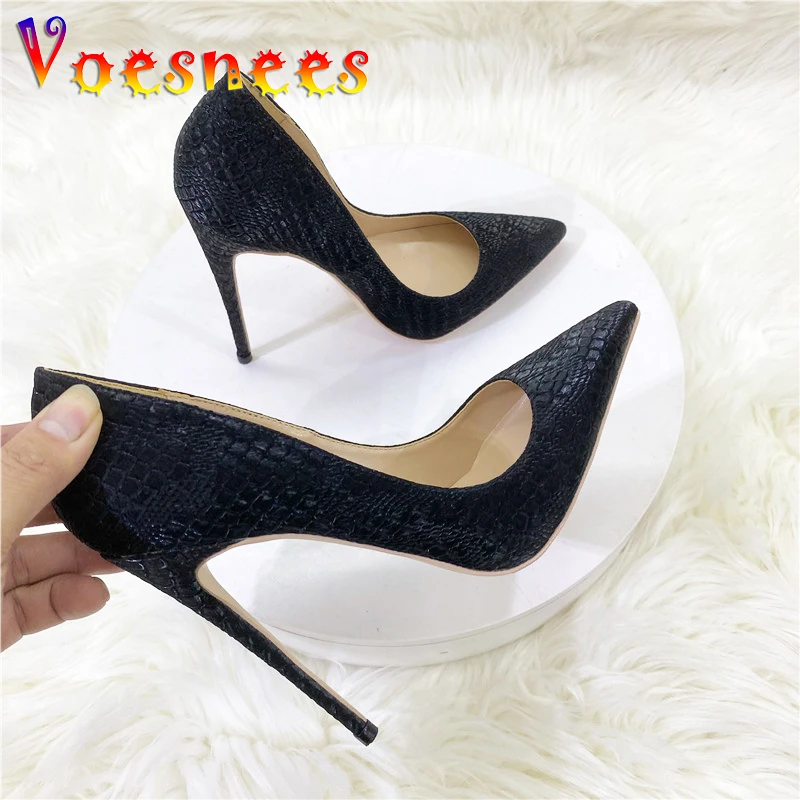 Classic Snake Skin Pattern Fashion Single Shoes Sexy Pointed Toe 12CM High Heels 2023 Autumn Brand New Design Black Women Pumps
Classic Snake Skin Pattern Fashion Single Shoes Sexy Pointed Toe 12CM High Heels 2023 Autumn Brand New Design Black Women Pumps