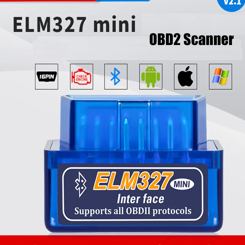 ELM327 Mini V2.1 Bluetooth OBD dual-mode OBD2 Scanner Wifi ELM 327 V1.5 On Android IOS Car Diagnostic Tool OBD II Code Reader
ELM327 Mini V2.1 Bluetooth OBD dual-mode OBD2 Scanner Wifi ELM 327 V1.5 On Android IOS Car Diagnostic Tool OBD II Code Reader