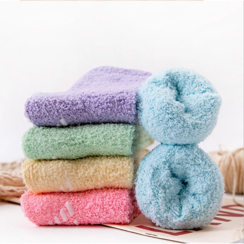 Women Girls Winter Fuzzy Slipper Socks Sweet Solid Candy Color Non-Slip Grip Warm Fleece Non Skid Soft Fluffy House Floor Crew
Women Girls Winter Fuzzy Slipper Socks Sweet Solid Candy Color Non-Slip Grip Warm Fleece Non Skid Soft Fluffy House Floor Crew