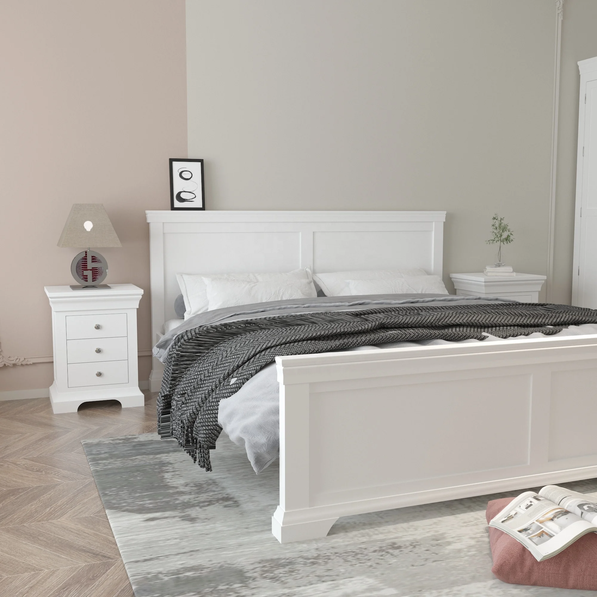 High Quality British Bedroom Sets King Queen Double Beds Oak Wooden Beds For Bedroom
High Quality British Bedroom Sets King Queen Double Beds Oak Wooden Beds For Bedroom