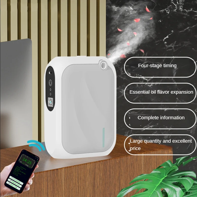 Fragrance Diffuser Wall Mounted For Home Bluetooth Smart Scent Air Machine With Nebulizing For Room Office
Fragrance Diffuser Wall Mounted For Home Bluetooth Smart Scent Air Machine With Nebulizing For Room Office