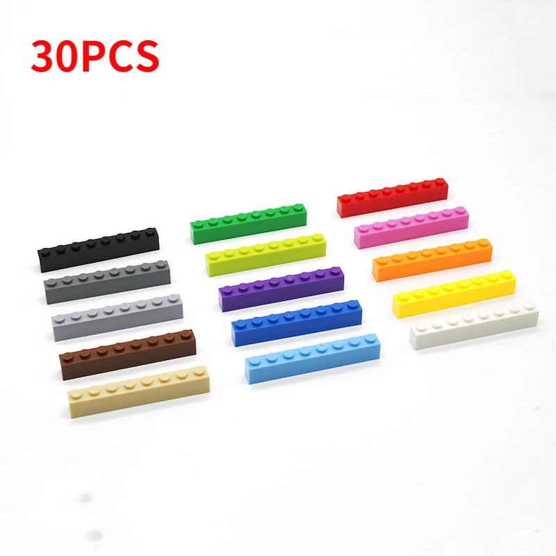 30PCS Small Particle Building Blocks 1*8 (3H) High Blocks Accessories Spare Parts Education Toys DIY Part Compatible with 3008
30PCS Small Particle Building Blocks 1*8 (3H) High Blocks Accessories Spare Parts Education Toys DIY Part Compatible with 3008