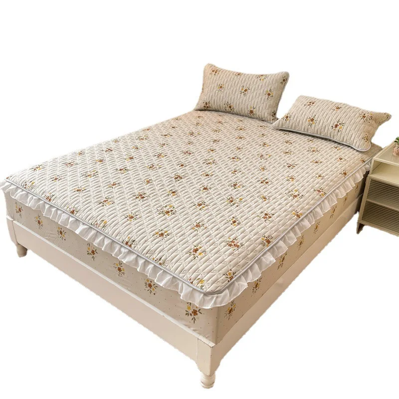 Thickened lace all cotton fitted sheet with cotton cover, Simmons mattress protective cover
Thickened lace all cotton fitted sheet with cotton cover, Simmons mattress protective cover
