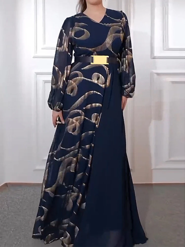 Womens Chiffon Dresses African Dashiki Print Party Gown Dubai Muslim Long Sleeve Abayas Elegant Ladies Evening Dress Boubou
Womens Chiffon Dresses African Dashiki Print Party Gown Dubai Muslim Long Sleeve Abayas Elegant Ladies Evening Dress Boubou