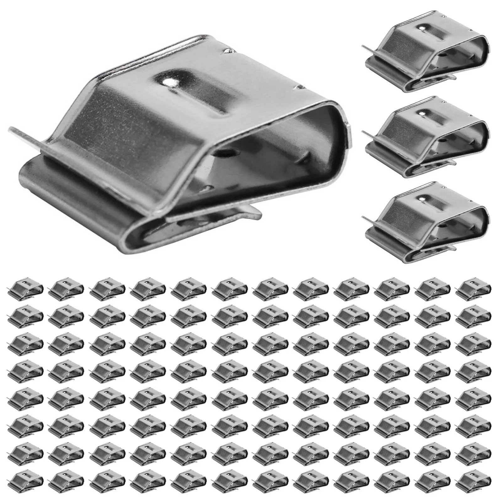 Photovoltaic Tool Cable Clamp Electrical Equipment 100pcs 2×4mmsq ING-SCC-ST-2 Silver Stainless Steel Thicknes0.5mm
Photovoltaic Tool Cable Clamp Electrical Equipment 100pcs 2×4mmsq ING-SCC-ST-2 Silver Stainless Steel Thicknes0.5mm