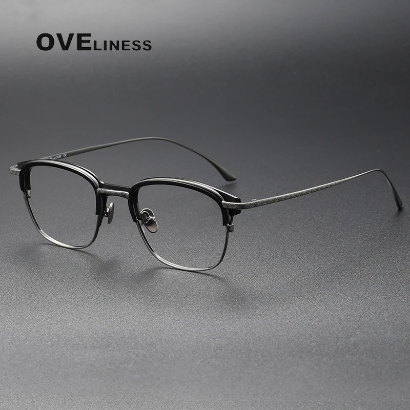 Vintage Titanium Eyeglasses Frame Men Square Transparent Myopia Prescription Optical Glasses Frame Women Luxury Brand Eyewear
Vintage Titanium Eyeglasses Frame Men Square Transparent Myopia Prescription Optical Glasses Frame Women Luxury Brand Eyewear