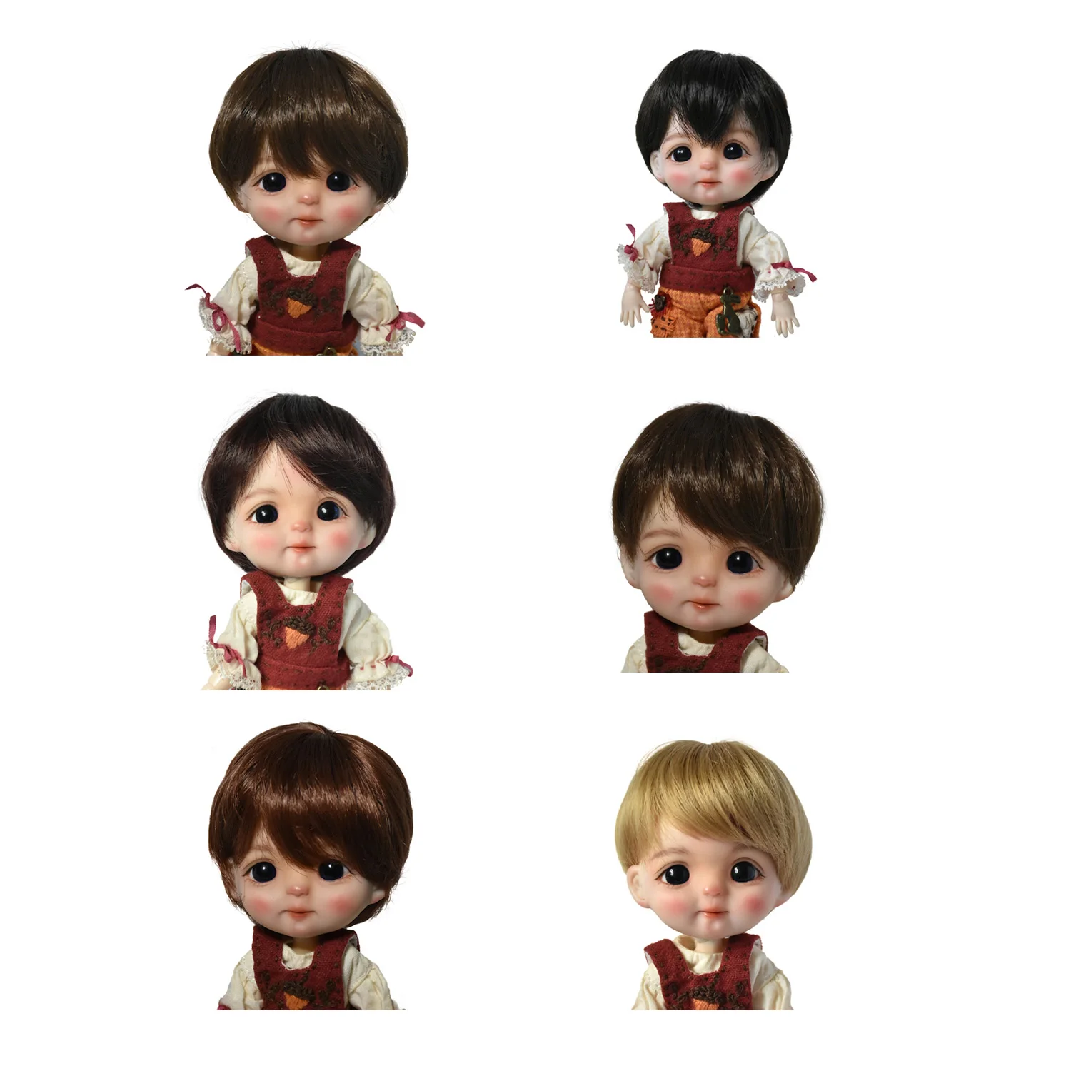BJD Doll Wig 1/8 Short Bangs BOBO Head Straight Hair DIY BJD/SD Doll Accessories Natural Color Doll Wig For Girl Gift
BJD Doll Wig 1/8 Short Bangs BOBO Head Straight Hair DIY BJD/SD Doll Accessories Natural Color Doll Wig For Girl Gift