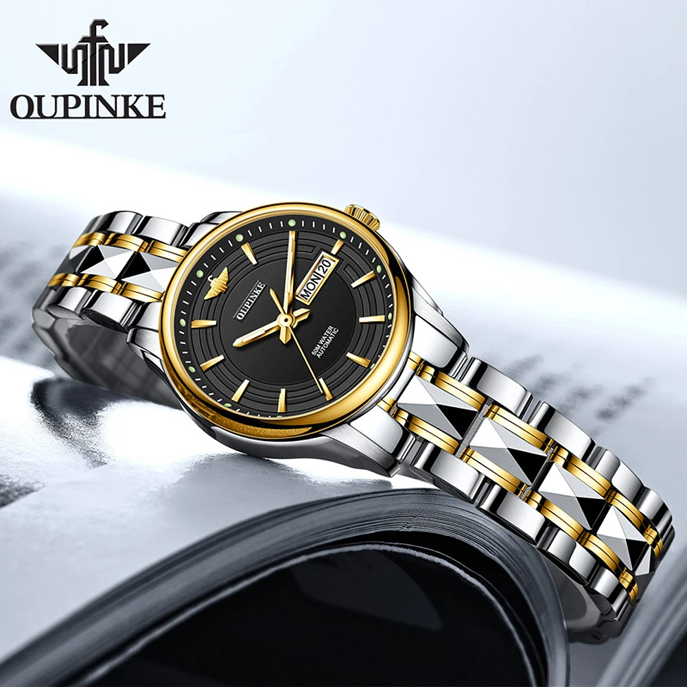 OUPINKE Top Brand Luxury Women Automatic Mechanical Watches Fashion Waterproof Stainless Steel Watchstrap Automatic Women Watch
OUPINKE Top Brand Luxury Women Automatic Mechanical Watches Fashion Waterproof Stainless Steel Watchstrap Automatic Women Watch