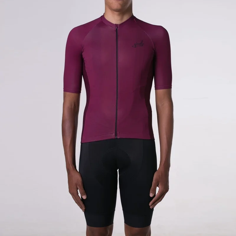 Pure Wine red color cycling jersey men Go Pro team cycle suit Short sleeve and black shorts Gel padde Comfortable kit
Pure Wine red color cycling jersey men Go Pro team cycle suit Short sleeve and black shorts Gel padde Comfortable kit