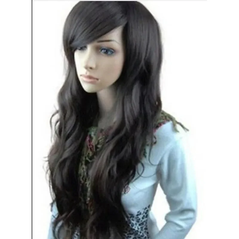 

WIG New Womens Sexy Long Fashion Curly Full Wavy Hair Wig Hot gift Bla Color.