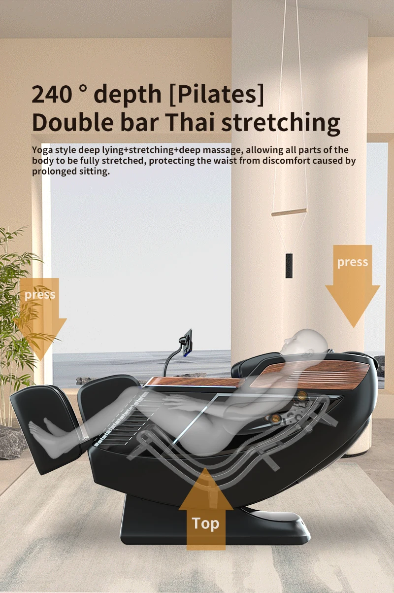 3D Zero Gravity Massage Chair with Full Body Airbags Hifi Bluetooth Music Foldable Portable-Cheap Price Armchair Massage