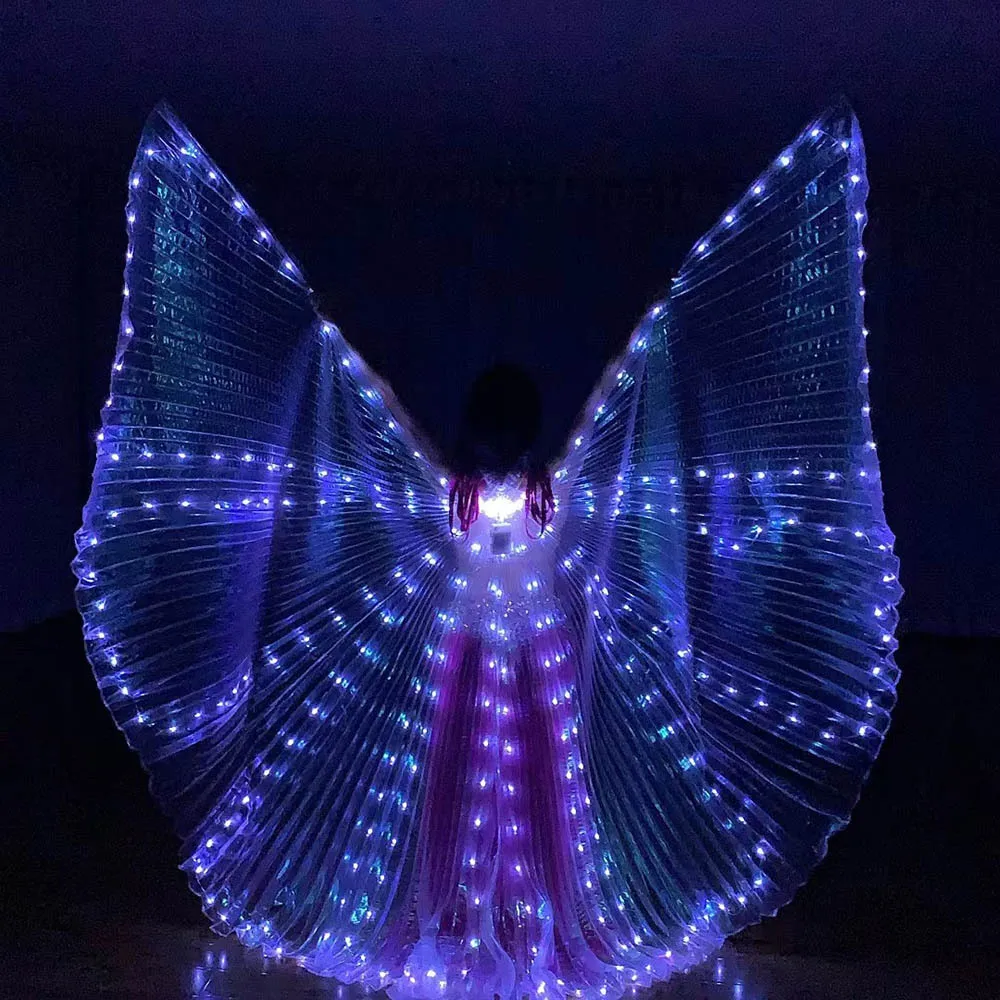Belly Dance LED Butterfly Wings Women Light Up Fairy Wings Samba Carnival Costumes Stage Performance Accessories Dance Outfit
Belly Dance LED Butterfly Wings Women Light Up Fairy Wings Samba Carnival Costumes Stage Performance Accessories Dance Outfit