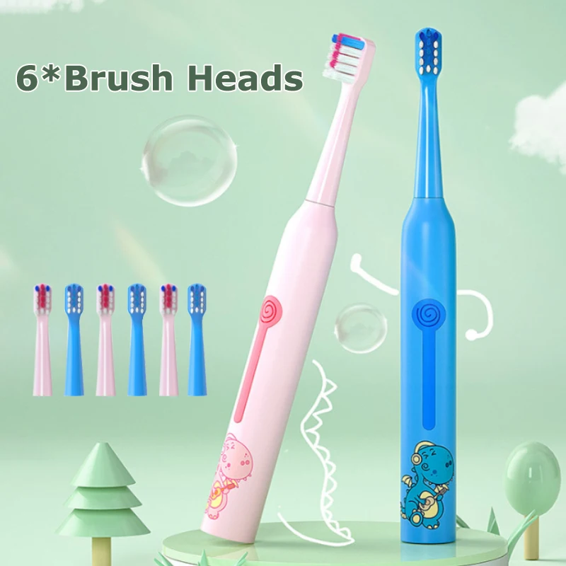 Cartoon Children's Toothbrush Rechargeable Tooth Brush Smart Timer Waterproof for Bath 6 Nozzles Fast Shipping Within 5 Days
Cartoon Children's Toothbrush Rechargeable Tooth Brush Smart Timer Waterproof for Bath 6 Nozzles Fast Shipping Within 5 Days