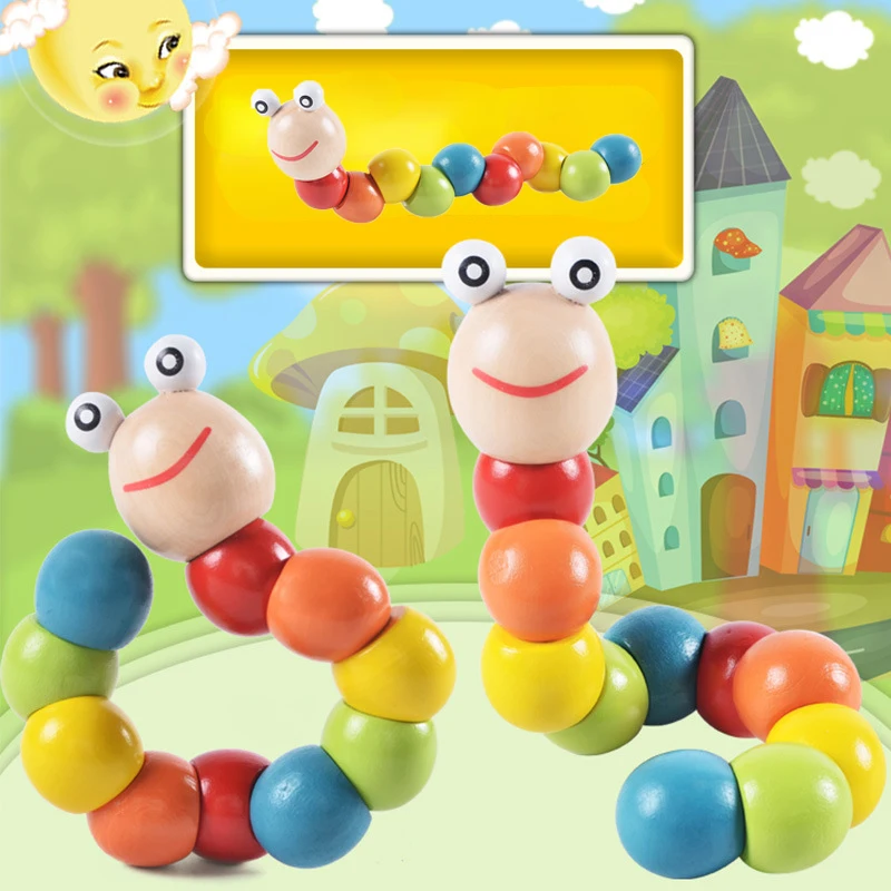 Children's Wooden Color Variety Twist Worm Caterpillar Baby Insect Toy Finger Movement Game Montessori Toys Gift
Children's Wooden Color Variety Twist Worm Caterpillar Baby Insect Toy Finger Movement Game Montessori Toys Gift