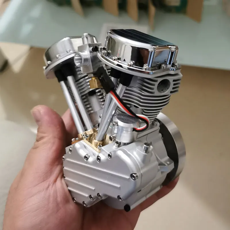 

CISON 15.7CC V2 Four Stroke Mini Gasoline Engine Version RC Internal Combustion Engine Motorcycle Engine Modified Model Toy
