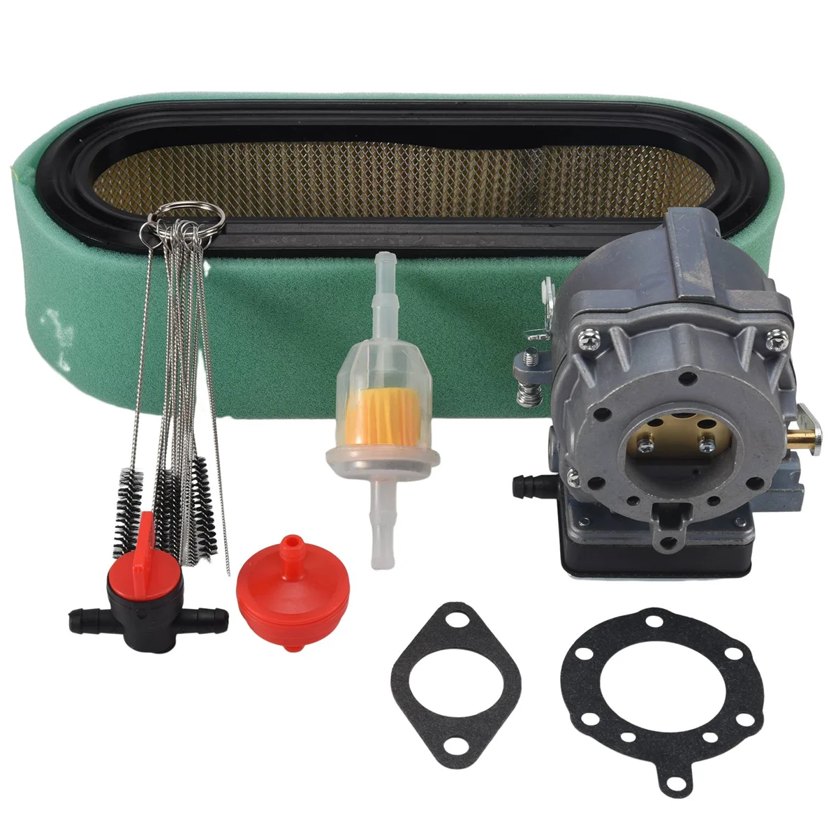 Карбюратор 693480, совместимый с Briggs & Stratton 693479 499306 с воздушным фильтром 394019S, топливным фильтром 394358S
Карбюратор 693480, совместимый с Briggs & Stratton 693479 499306 с воздушным фильтром 394019S, топливным фильтром 394358S