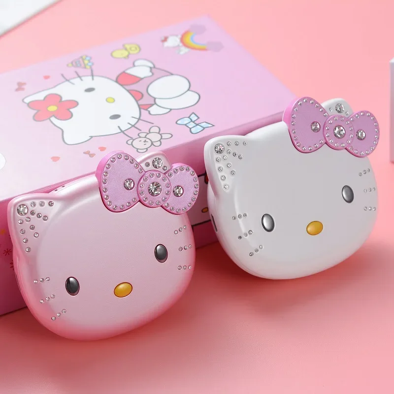 

2024 Sanrio Hello Kitty Cute Mini Phone Cartoon Kids Taiml Kawaii Phone Birthday Festival Fashion For Children Girls Gifts Toys