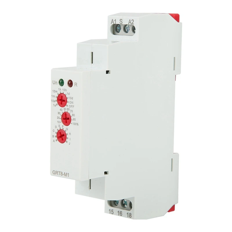 

Реле времени задержки, реле DIN Rail Mount AC/DC 12V-240V реле GRT8-M1 с 10 функциями