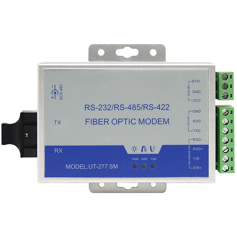 

Single Mode Photoelectric Converter 232/422/485 To Fiber Optic Converter Photoelectric Cat Fiber UT-277SM/MM