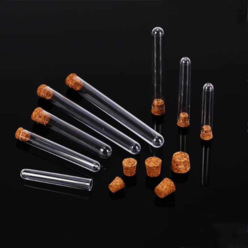 100pcs 200pcs DIA 12mm-25mm Lab Clear Plastic Test Tubes with Corks Stoppers Laboratory School Wedding Favor Gift Tube
100pcs 200pcs DIA 12mm-25mm Lab Clear Plastic Test Tubes with Corks Stoppers Laboratory School Wedding Favor Gift Tube