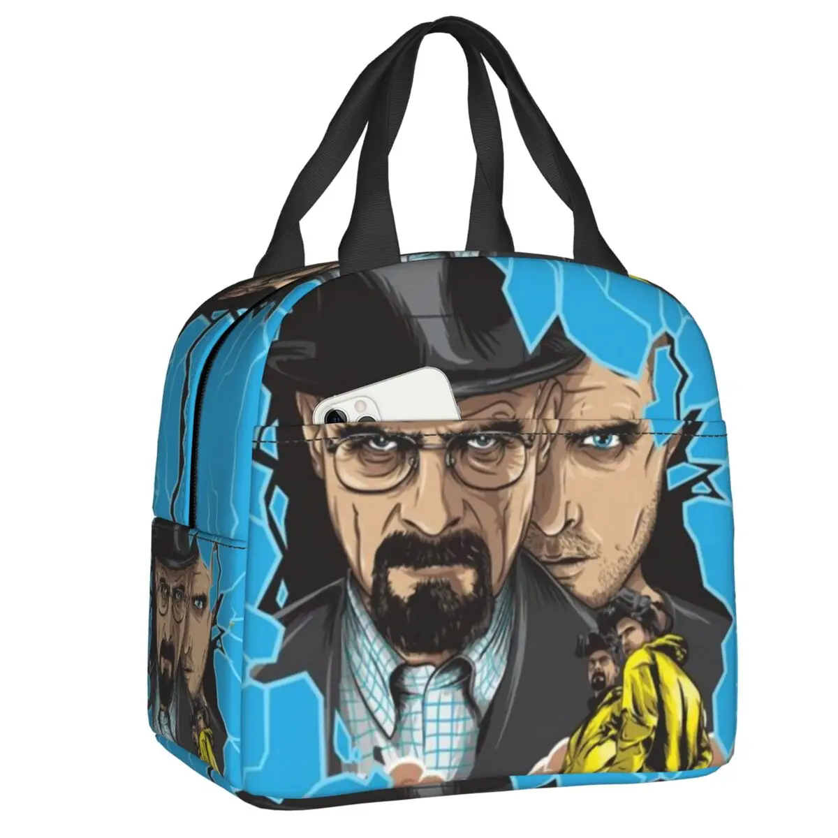 Heisenberg Breaking Bad Lunch Bag Cooler Thermal Insulated Lunch Box for Women Kids Work School Travel Picnic Food Tote Bags
Heisenberg Breaking Bad Lunch Bag Cooler Thermal Insulated Lunch Box for Women Kids Work School Travel Picnic Food Tote Bags