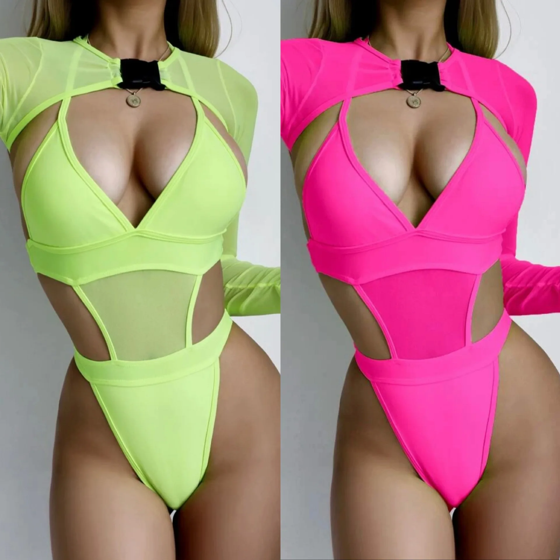 

Cikini 2023 New Sexy One Piece Swimwear Women's Lace Up Triangle Swimsuit Summer Beach Bikinis Set Bathing Suit For Women