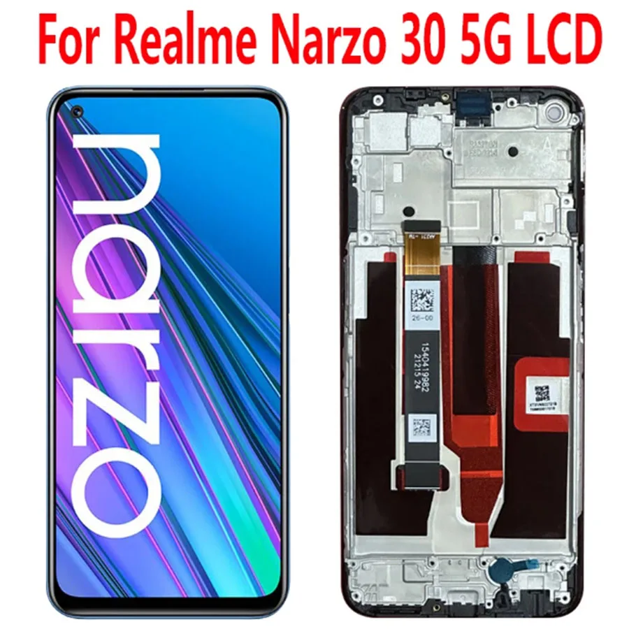 6.5'' New For Realme Narzo 30 5G LCD Display Touch Screen Digitizer Assembly For Realme Narzo 30 5G LCD With Frame RMX3242
6.5'' New For Realme Narzo 30 5G LCD Display Touch Screen Digitizer Assembly For Realme Narzo 30 5G LCD With Frame RMX3242