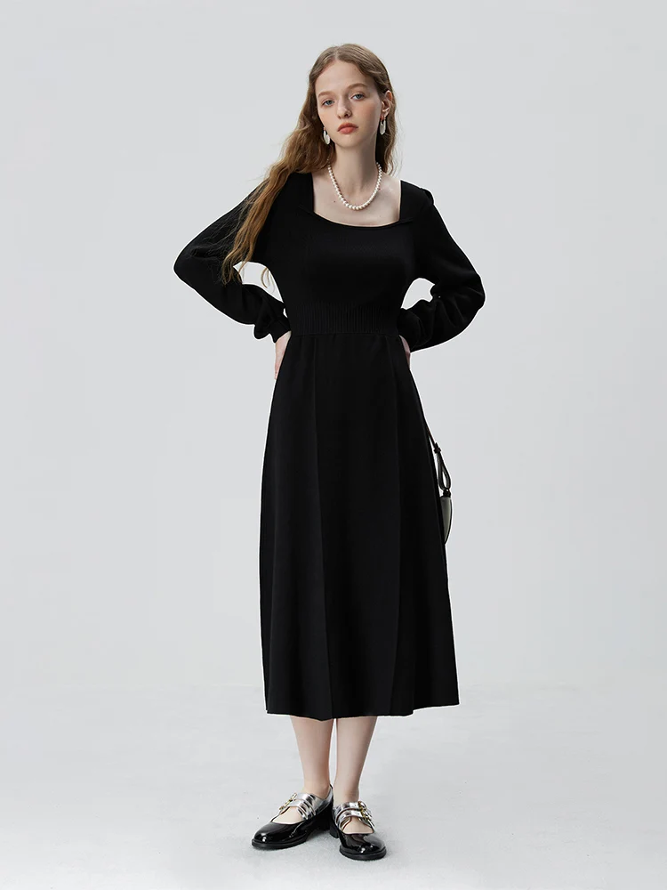 FSLE Long Sleeved Knitted Dress For Women Autumn Winter Sleeveless Vest Bottom Sweater Dress Black Women Sleeve Dress
FSLE Long Sleeved Knitted Dress For Women Autumn Winter Sleeveless Vest Bottom Sweater Dress Black Women Sleeve Dress