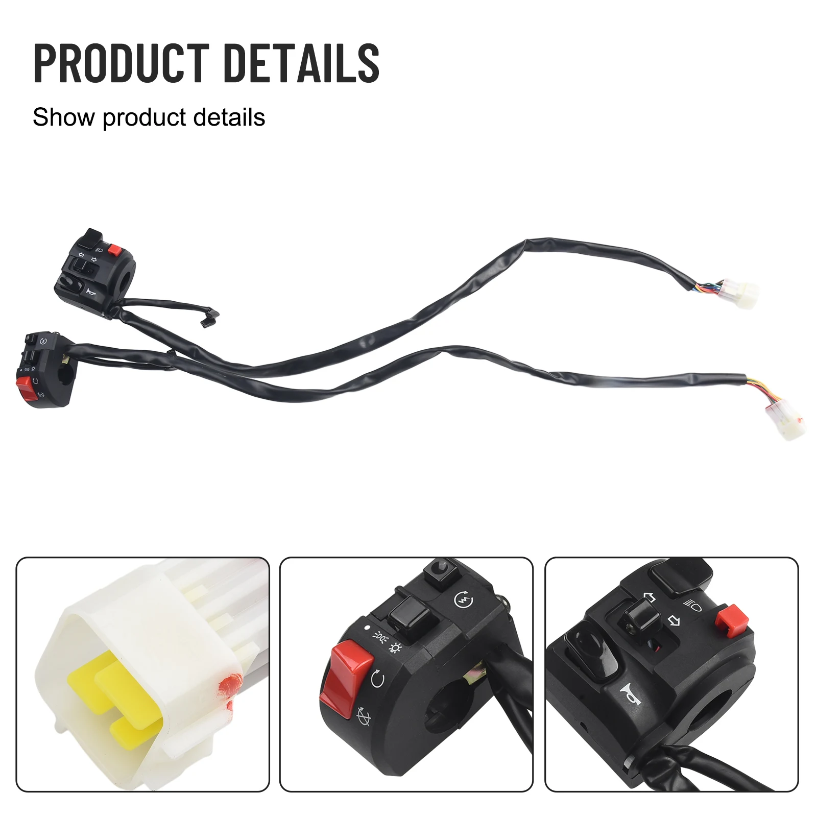 2× Handlebar Switch Handlebar Switch 7/8\" Handlebar Control Switch Horn Turn Signal Light Motorcycle Brand New
2× Handlebar Switch Handlebar Switch 7/8\" Handlebar Control Switch Horn Turn Signal Light Motorcycle Brand New