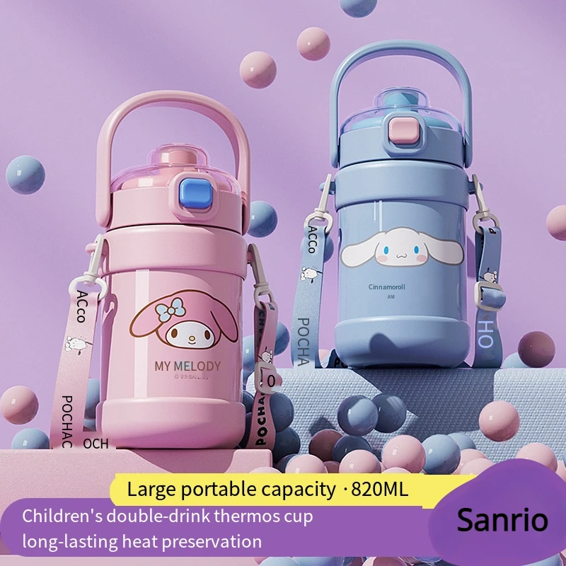 Kawaii Sanrio Cinnamoroll My Melody Pochacco Thermos Cup Large Capacity Thermal Kettle Portable Drinking Straw Cup Sport Bottle
Kawaii Sanrio Cinnamoroll My Melody Pochacco Thermos Cup Large Capacity Thermal Kettle Portable Drinking Straw Cup Sport Bottle