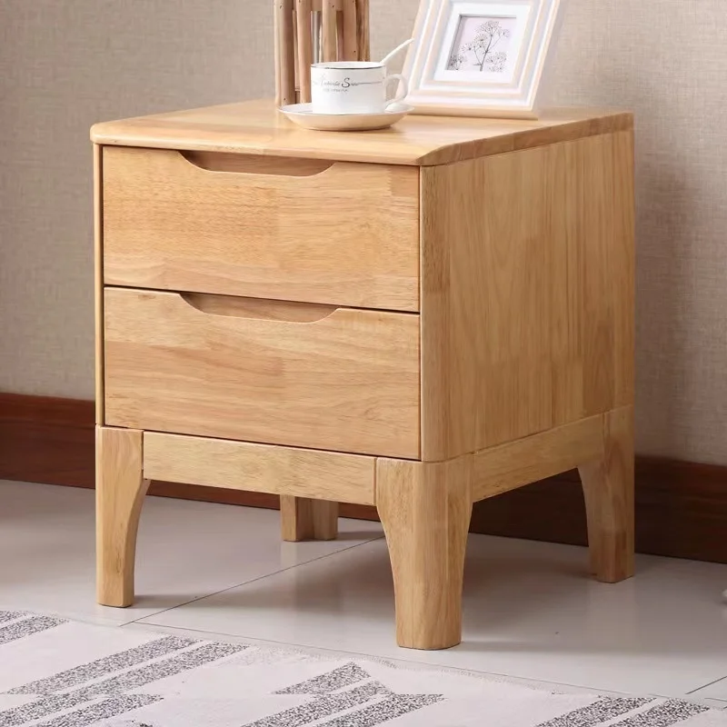 

Прикроватный столик для спальни из цельной древесины в скандинавском стиле простой прикроватный столик с ящиками современный стиль роскошный маленький семейный шкаф для хранения