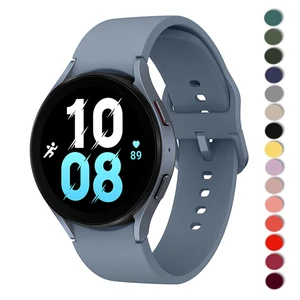 Ремешок силиконовый для Samsung Galaxy Watch 6/5/4 44 мм 40 мм pro 45 мм Sport 20 мм, браслет для Galaxy Watch 6 Classic 43 мм 47 мм