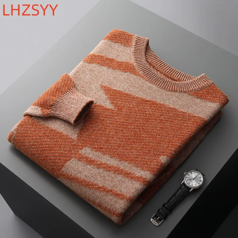 LHZSYY 100% свитер из чистой шерсти мужские повседневные толстые пуловеры с круглым вырезом зимние свободные дикие Топы большого размера кашемировый вязаный джемпер
LHZSYY 100% свитер из чистой шерсти мужские повседневные толстые пуловеры с круглым вырезом зимние свободные дикие Топы большого размера кашемировый вязаный джемпер