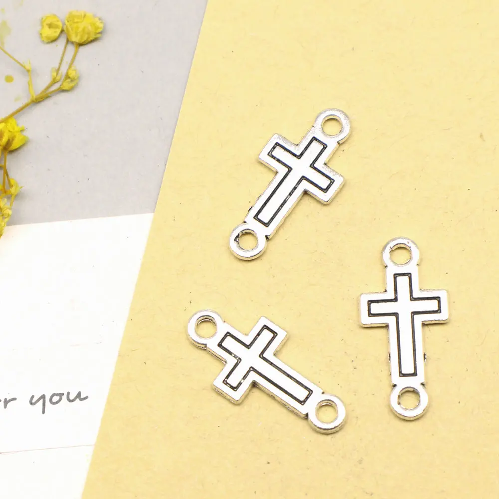 20pcs 11x23mm Cross Connector Jewelry Making Pendant Handmade Kids Diy Jewelry Antique Silver Color
20pcs 11x23mm Cross Connector Jewelry Making Pendant Handmade Kids Diy Jewelry Antique Silver Color
