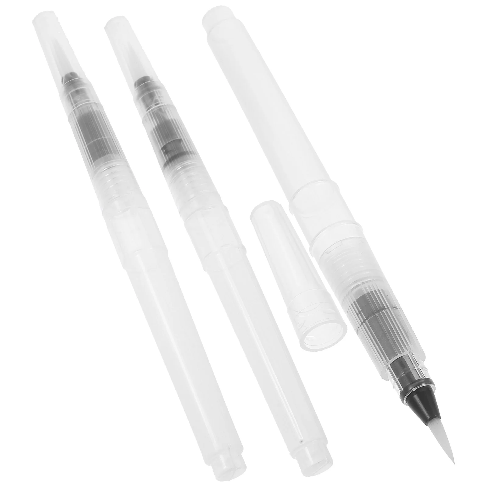 

3 Pcs Refillable Watercolor Pens Yezzy White Brush Easy to Clean Painting Gouache for Drawing