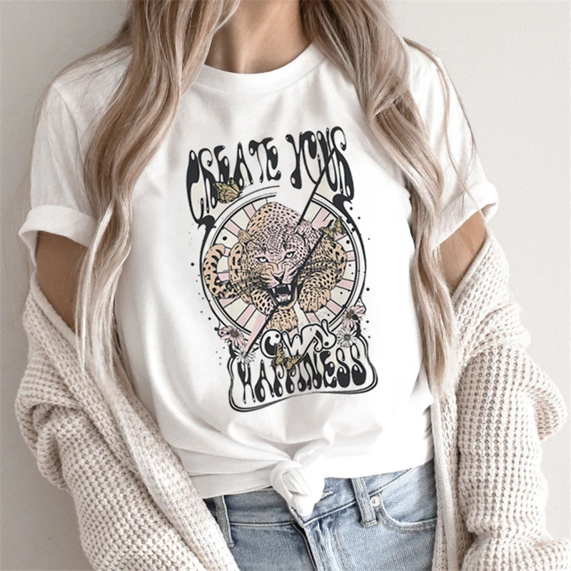 New Harajuku Christmas Gift Tiger Letter Print Loose Women's T-shirt Short Sleeve White Casual T-shirt Women's Round Neck Casual
New Harajuku Christmas Gift Tiger Letter Print Loose Women's T-shirt Short Sleeve White Casual T-shirt Women's Round Neck Casual