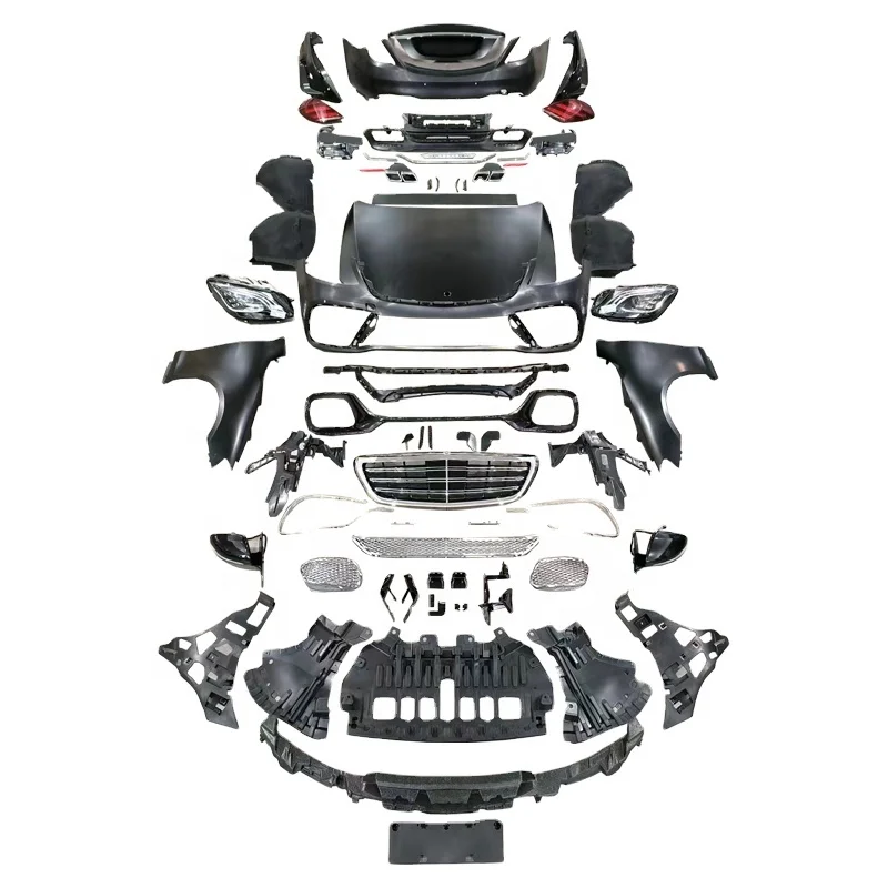 Factory Hot Car Part Accessories Upgrade Body Kit Front Bumper Rear Bumper Grill For Benz Sclass W221 To W222 S65 2008-2013 Year
Factory Hot Car Part Accessories Upgrade Body Kit Front Bumper Rear Bumper Grill For Benz Sclass W221 To W222 S65 2008-2013 Year